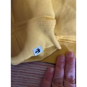 Teen break burn mustard yellow sweatshirt